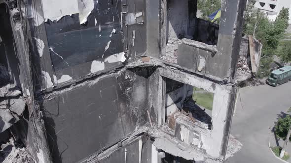 War in Ukraine  Destroyed Building in Borodyanka