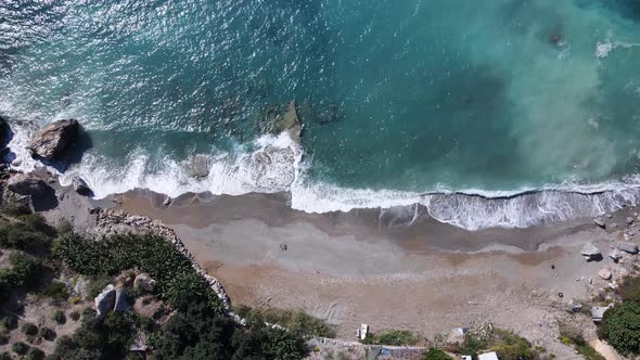 Shore of the Mediterranean Sea : Turkey Mountain Coastline