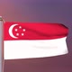 Singapore Flag 4k - VideoHive Item for Sale