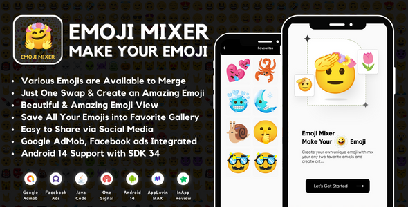 Emoji Mixer Make Your Emoji with AdMob Ads Android