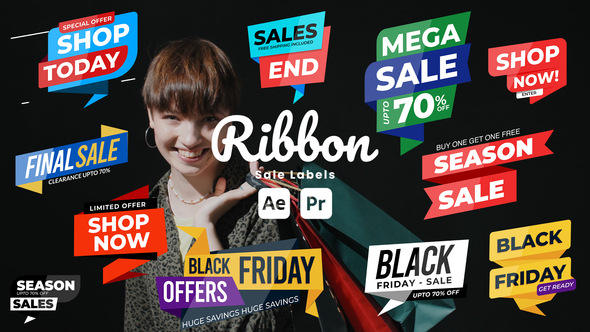 Ribbon Sale Labels