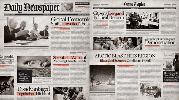 Newspaper Video Template