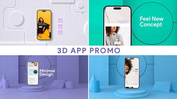 App Promo Minimal 3D