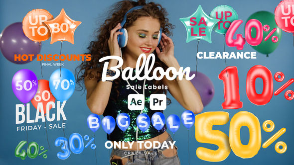 Balloon Sale Labels