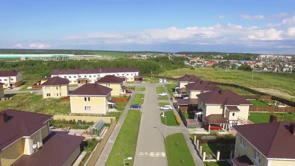 Aerial view of Calm Luxury Residential Area. 22
