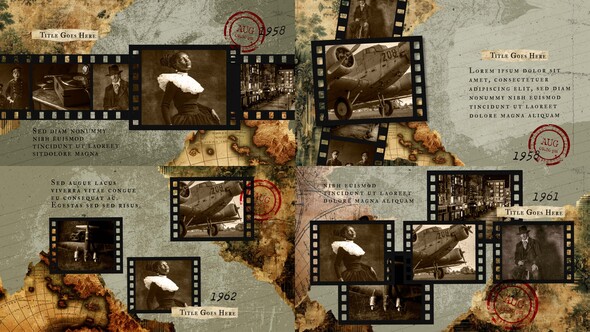 Vintage Documentary Timeline Slideshow Template