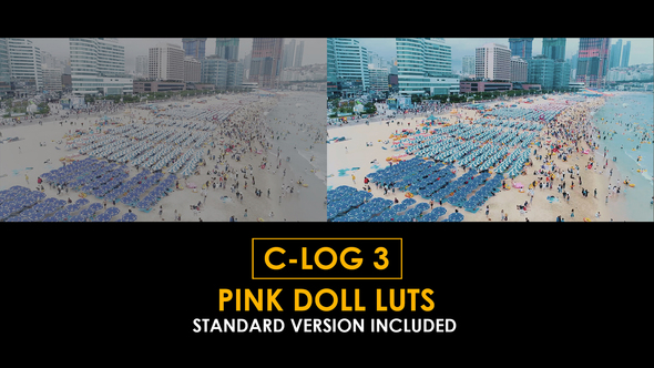 C-Log3 Pink Doll and Standard LUTs