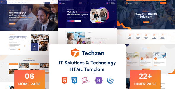 Techzen - IT Solutions & Technology HTML Template
