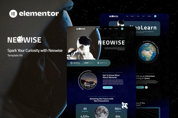 Neowise - Astronomy Elementor Template Kit