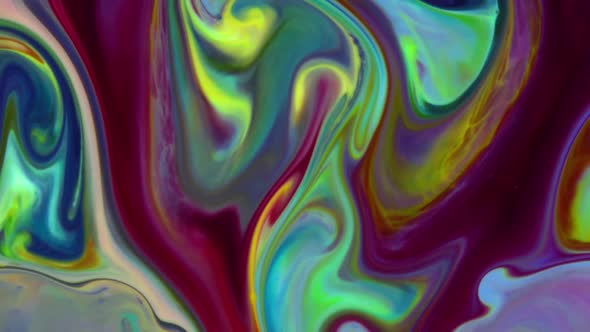 Abstract Colorful Sacral Liquid Waves Texture 39