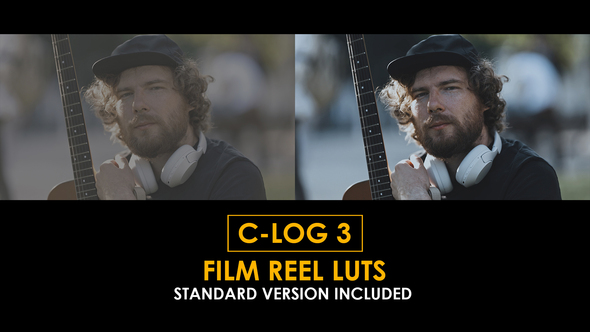 C-Log3 Film Reel and Standard Color LUTs