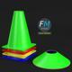 Soccer cones - 3DOcean Item for Sale