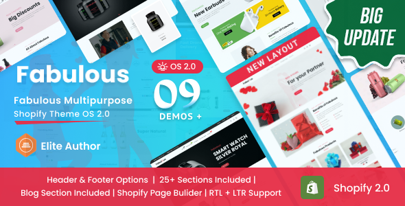 Fabulous - Single Product eCommerce Shopify Theme Os 2.0