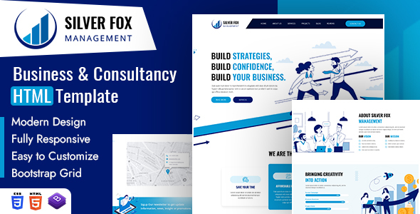 Silver Fox | Business & Consultancy HTML Template