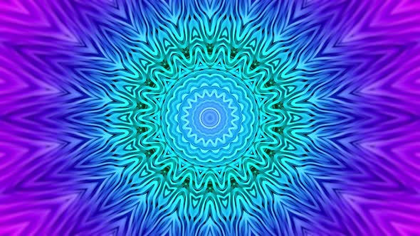 Blue Purple Mandala Abstract Background