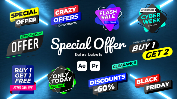 Special Offer Sale labels