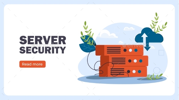 Server Security Vector Poster