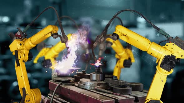 Smart Industry Robot Arms Modernization for Digital Factory Technology