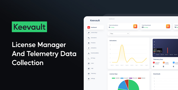 Keevault - Software License Manager and Telemetry Data Collection