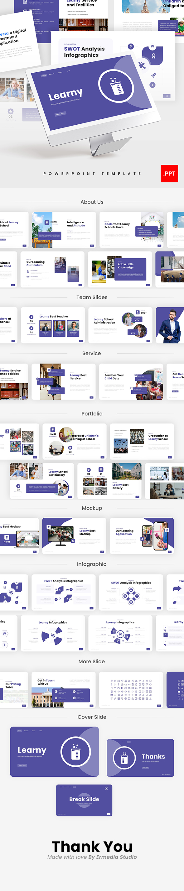 Learny – Education PowerPoint Template