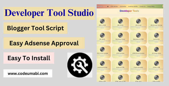 Developer Tools Studio Theme + Tools for Blogger