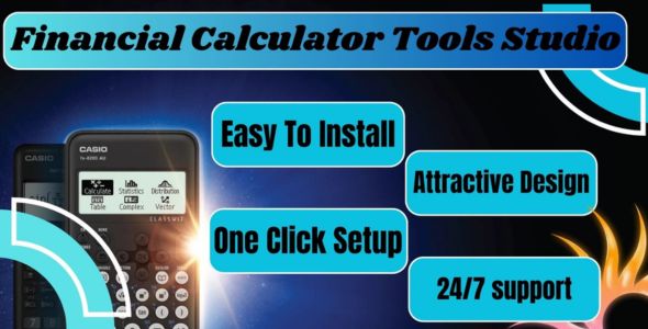 Financial Calculators Tools Studio  Theme+ Tool For Blogger