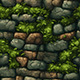 Hand painted mossy stone wall tile texture - 3DOcean Item for Sale