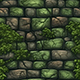 Hand painted mossy stone wall tile texture - 3DOcean Item for Sale