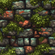 Hand painted mossy stone wall tile texture - 3DOcean Item for Sale