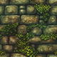 Hand painted mossy stone wall tile texture - 3DOcean Item for Sale