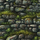 Hand painted mossy stone wall tile texture - 3DOcean Item for Sale