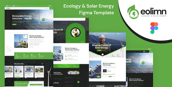 Eolimn - Ecology & Solar Energy Figma Template