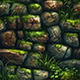 Hand painted mossy stone wall tile texture - 3DOcean Item for Sale