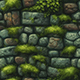 Hand painted mossy stone wall tile texture - 3DOcean Item for Sale