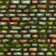 Hand painted mossy stone wall tile texture - 3DOcean Item for Sale