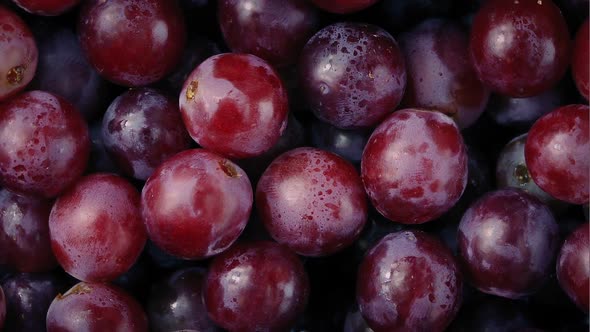 Delicious Red Grapes Rotating