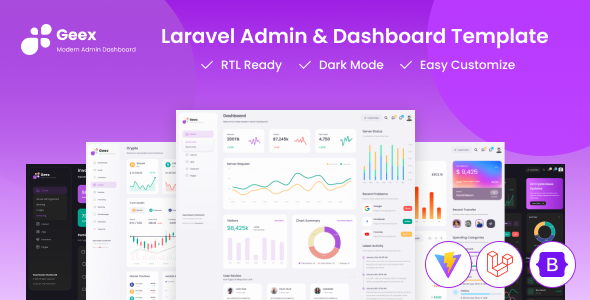 Geex - Laravel 11 & Bootstrap Admin Dashboard Template