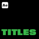 Minimal Titles - VideoHive Item for Sale