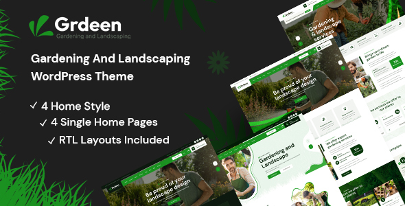 Grdeen - Gardening And Landscaping WordPress Theme