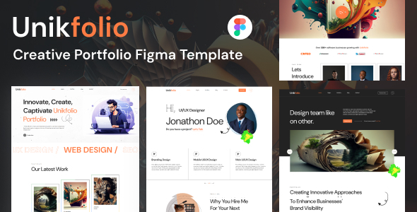 UnikFolio - Creative Portfolio Agency Figma Template