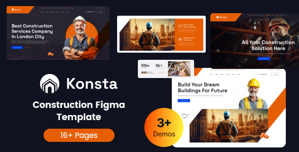 Konsta – Construction Figma Template