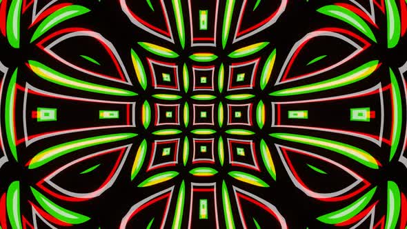 Pulsating Abstract Pattern of Green Hue 02