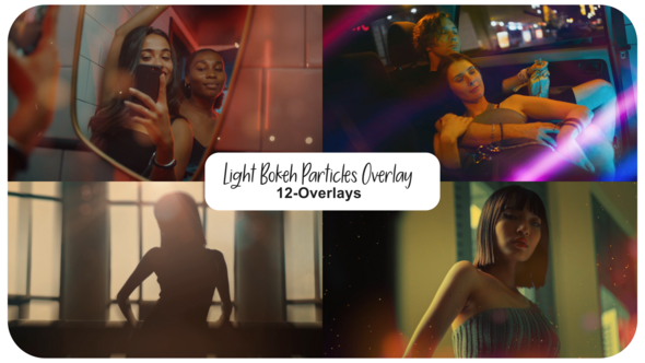 Light Bokeh Particles Overlay