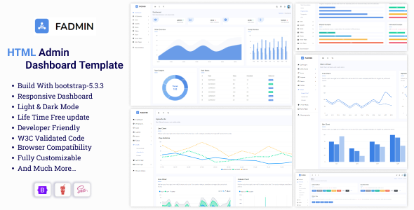 Fadmin - Responsive Bootstrap Admin Dashboard