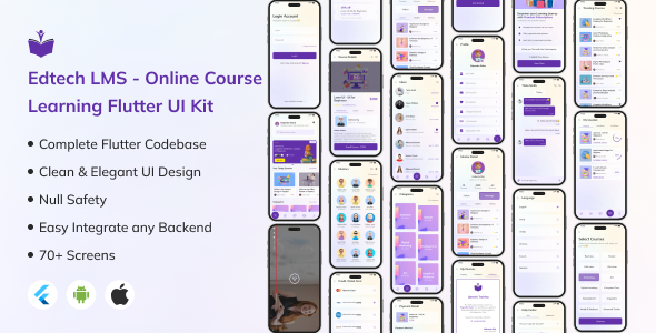 Edtech LMS - Online Course Learning Flutter UI Kit