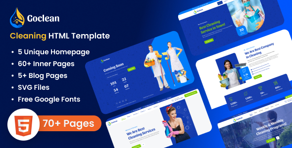 Multipurpose Cleaning Service and Renovation HTML Template | Go Clean