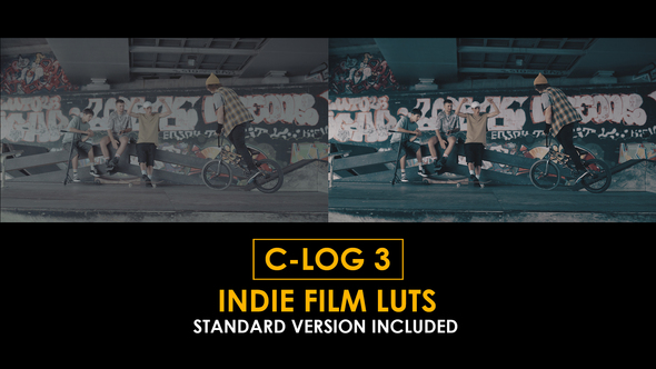 C-Log3 Indie Film and Standard LUTs