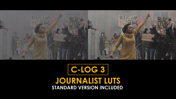 C-Log3 Journalist and Standard LUTs