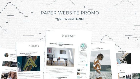 Grunge Paper Website Promo alt