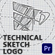 Technical Sketch Logo for Premiere Pro - VideoHive Item for Sale